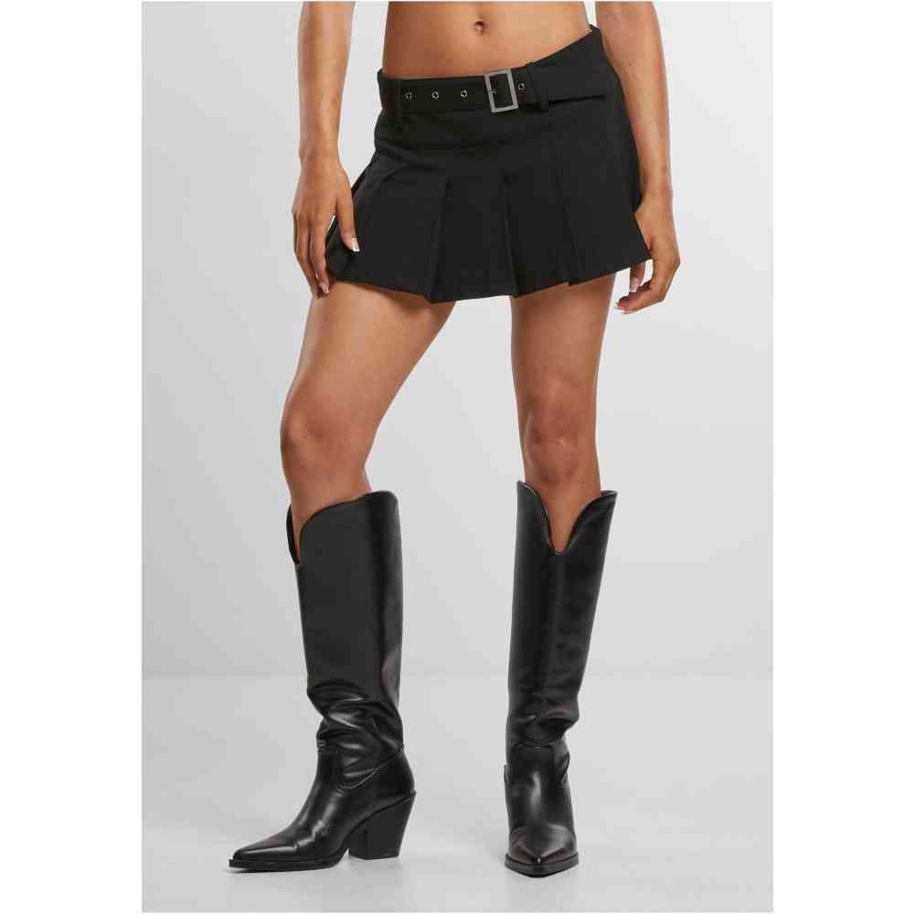 Urban Classics - Pleated Korte rok - Zwart